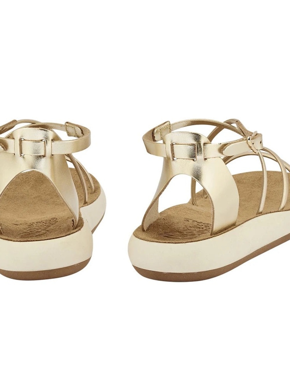 Like New Ancient Greek Sandals Anastasia Comfort Sandal Platinum - Picture 2 of 5